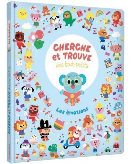 Livre Cherche et trouve des tout-petits Les émotions - Auzou